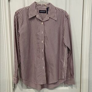 J. Crew Red and White Casual Button Down Shirt see pic this shirt is for women